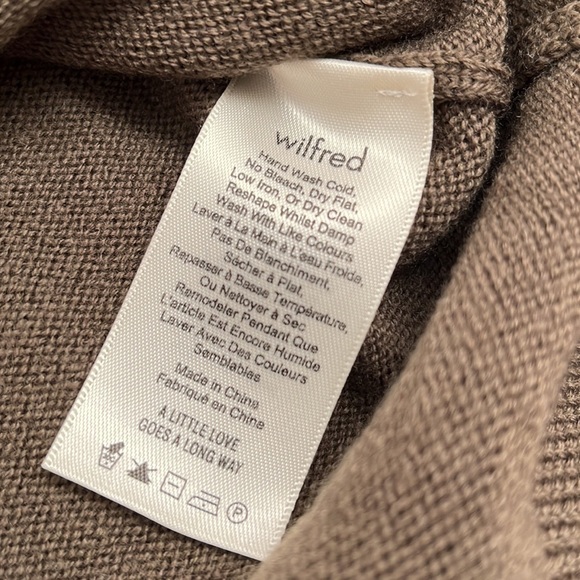 Aritzia Wilfred Cyprie turtleneck sweater in Heather Bristle XXS - Picture 9 of 12